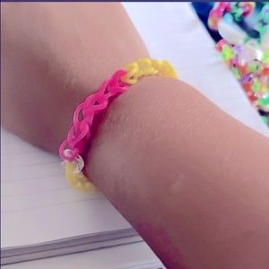 Pink pineapple bracelet size medium